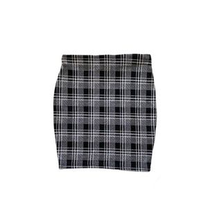 Plaid Bodycon Skirt